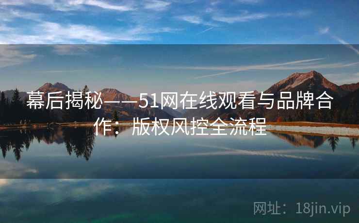 幕后揭秘——51网在线观看与品牌合作:版权风控全流程 幕后揭秘——51网在线观看与品牌合作:版权风控全流程