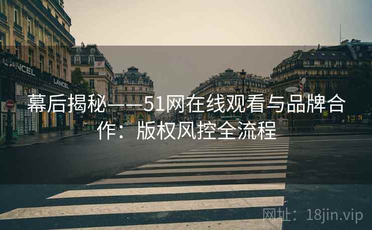 幕后揭秘——51网在线观看与品牌合作:版权风控全流程 幕后揭秘——51网在线观看与品牌合作:版权风控全流程