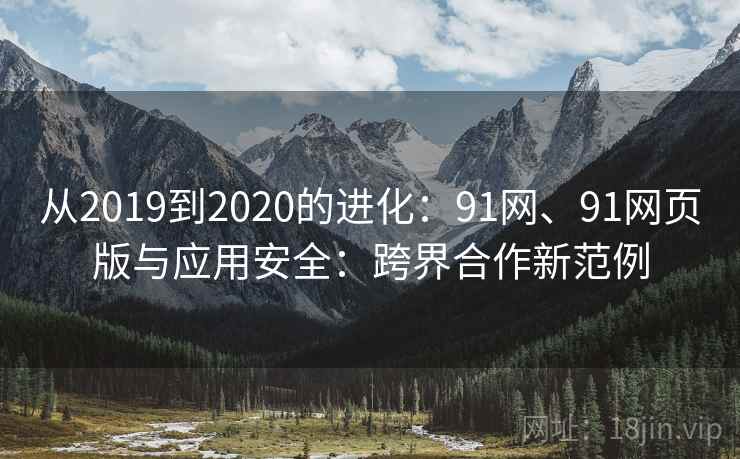 从2019到2020的进化：91网、91网页版与应用安全：跨界合作新范例